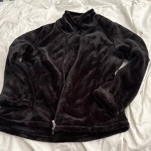 32 Degrees Black Fleece Jacket for Women